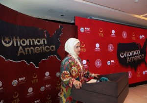 Emine Erdoan,  Osmanlnn Amerikas isimli belgesel filmin ABDde dzenlenen tantmna katld